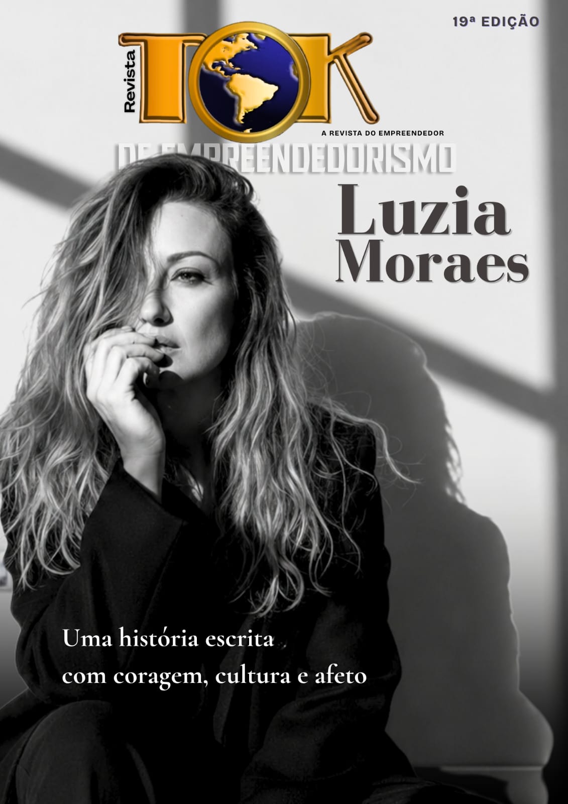 Luzia Moraes estampa a capa da 19ª edição da Revista Tok de Empreendedorismo em lançamento histórico no Palácio Tiradentes